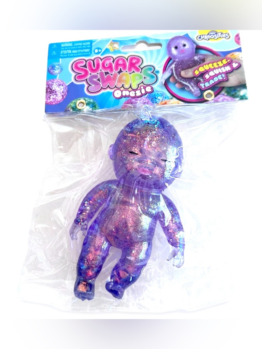 Sugar Swaps Onesie Glitter Squishy Baby Doll - Purple 💜 Viral Tik ToK